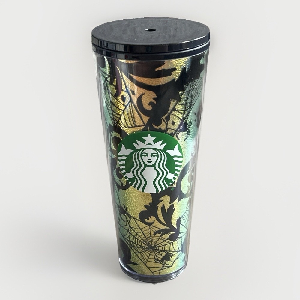 Starbucks Travel Mug Halloween 2021 Spider Web Foil 24oz Venti Tumbler‎ Limited